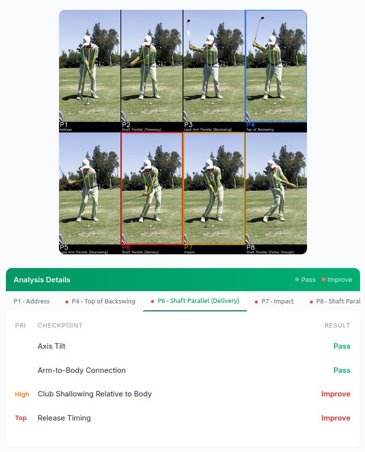Pose analysis collage